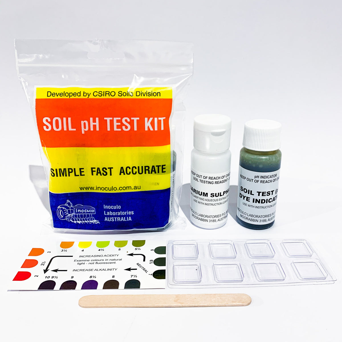 Testing Soil Contents Soil pH Test Kit - Large – Inoculo Laboratories